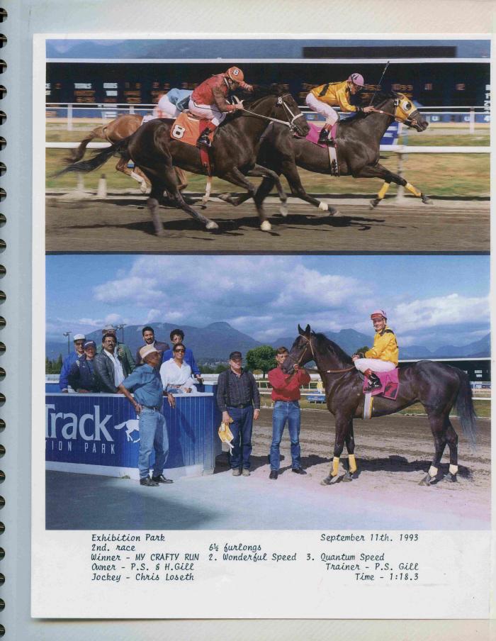 [Photos of My Crafty Run from the race on September 11, 1993]