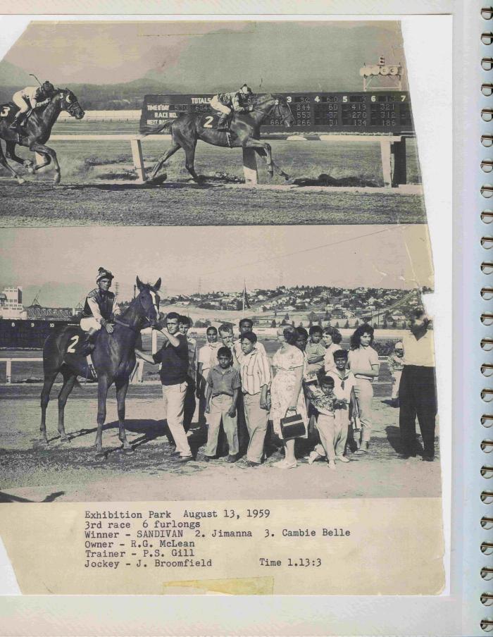 [Photos of Sandivan from the race on August 13, 1959]