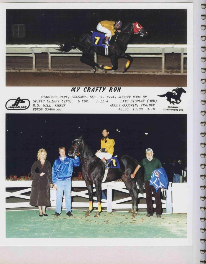 [Photos of My Crafty Run from the race on October 5, 1994]