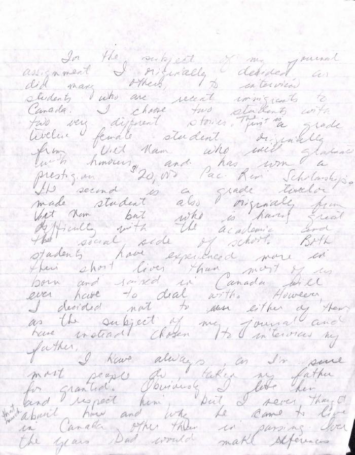 [Journal assignment notes by Charan Kaur Gill]