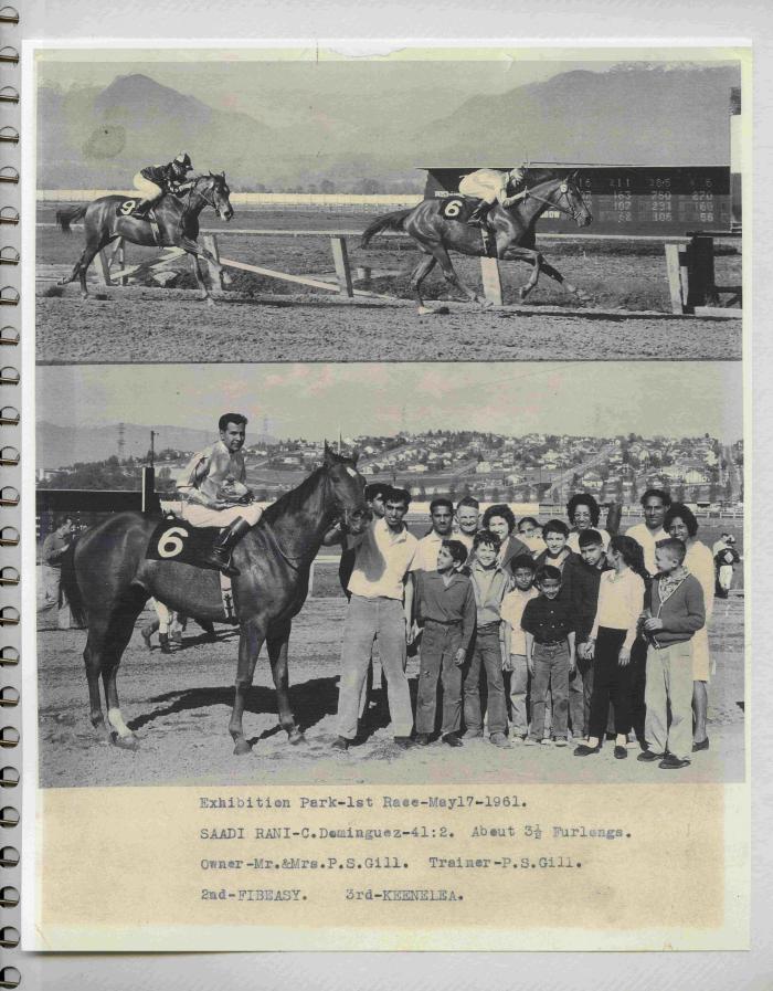 [Photos of Saadi Rani from the race on May 17, 1961]