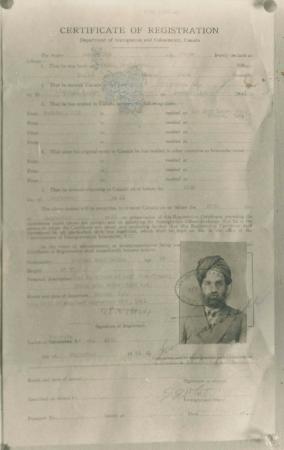 [Certificate of Registration of Buntt Singh]