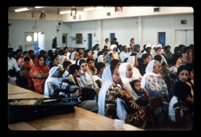 [Photo of Farm Workers’ Organizing Committee meeting in the Fraser Valley, BC]