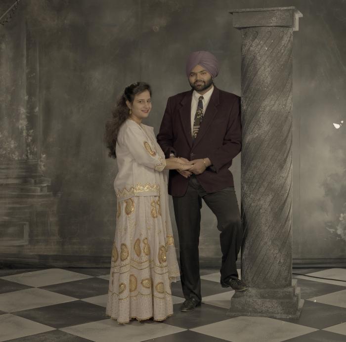 [Group portrait of Jaz Brar and Manpreet Brar]