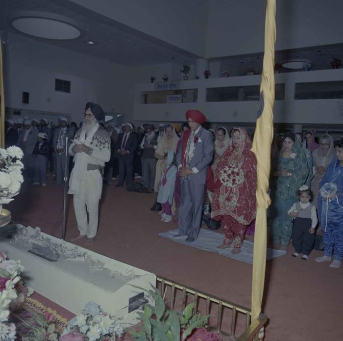[Photo of Jaz Brar, Manpreet Brar and wedding guests]