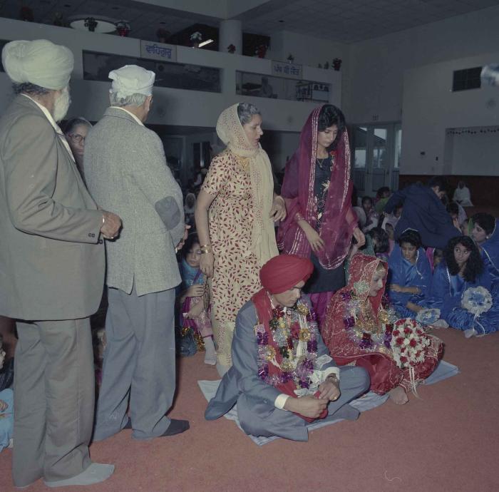 [Photo of Jaz Brar, Manpreet Brar and wedding guests]