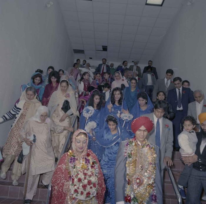 [Photo of Jaz Brar, Manpreet Brar and wedding guests]