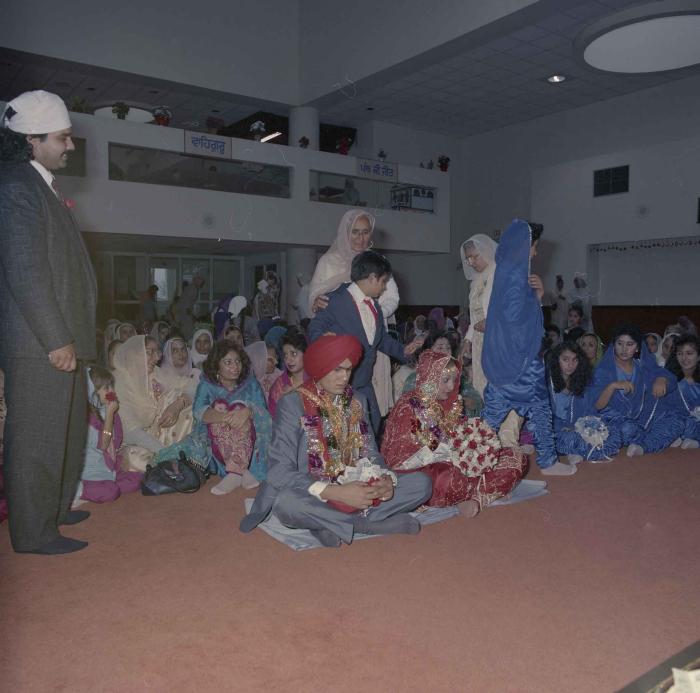 [Photo of Jaz Brar, Manpreet Brar and wedding guests]