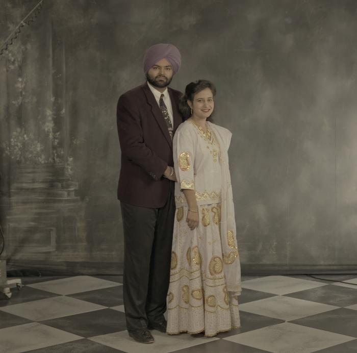 [Group portrait of Jaz Brar and Manpreet Brar]
