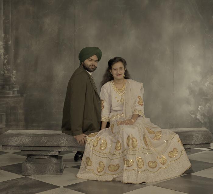 [Group portrait of Jaz Brar and Manpreet Brar]