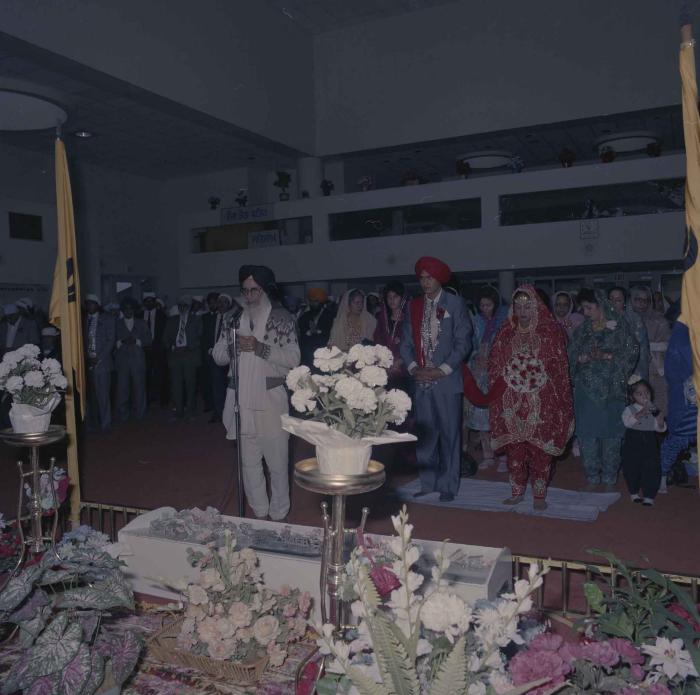 [Photo of Jaz Brar, Manpreet Brar and wedding guests]