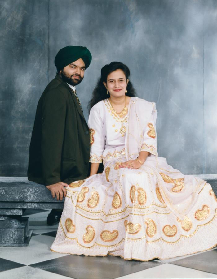 [Group portrait of Jaz Brar and Manpreet Brar]