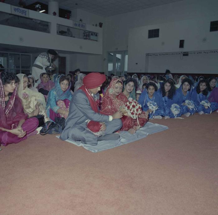 [Photo of Jaz Brar, Manpreet Brar and wedding guests]