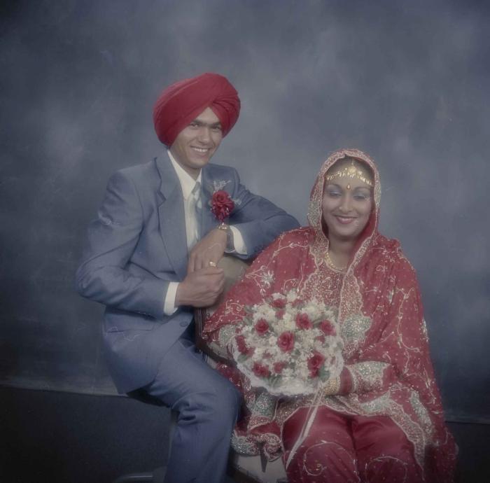 [Group portrait of Jaz Brar and Manpreet Brar]