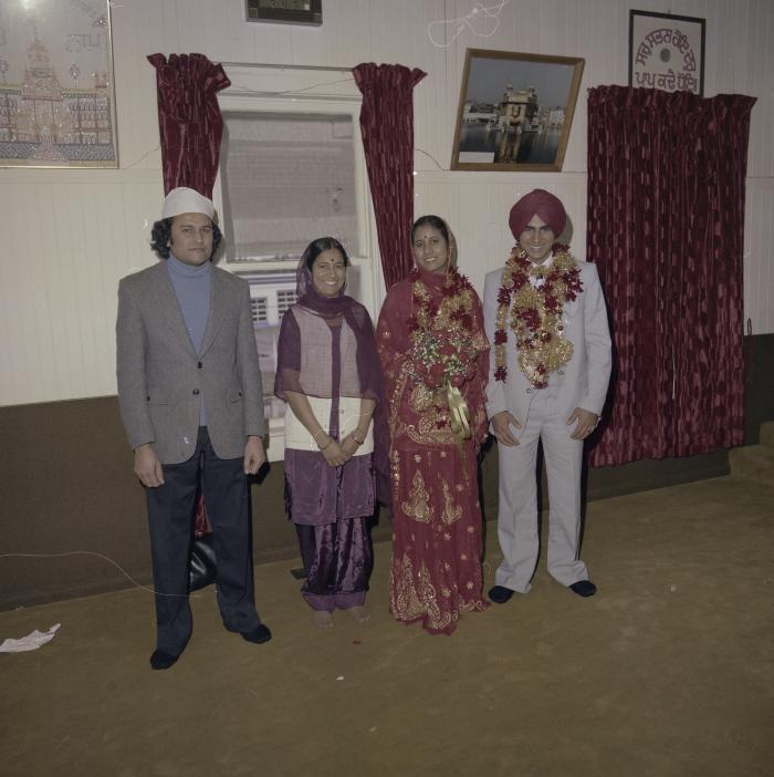 [Photo of Inderjeet Guran, Basant Brar, an unidentified man and an unidentified woman]