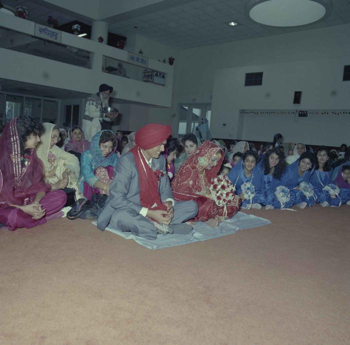 [Photo of Jaz Brar, Manpreet Brar and wedding guests]