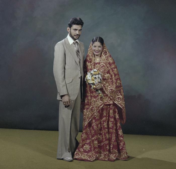 [Group portrait of an unidentified man and an unidentified woman]