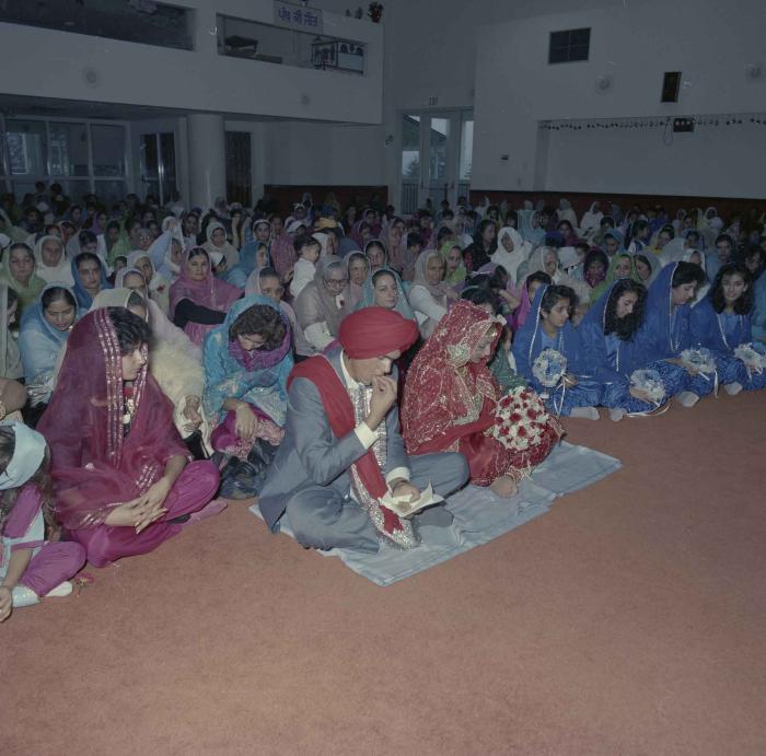 [Photo of Jaz Brar, Manpreet Brar and wedding guests]