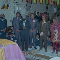 [Photo of Gurdev Sidhu and wedding guests]