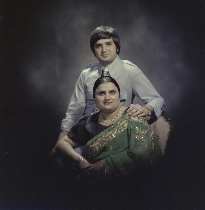 [Group portrait of Raj Dhaliwal and an unidentified woman]