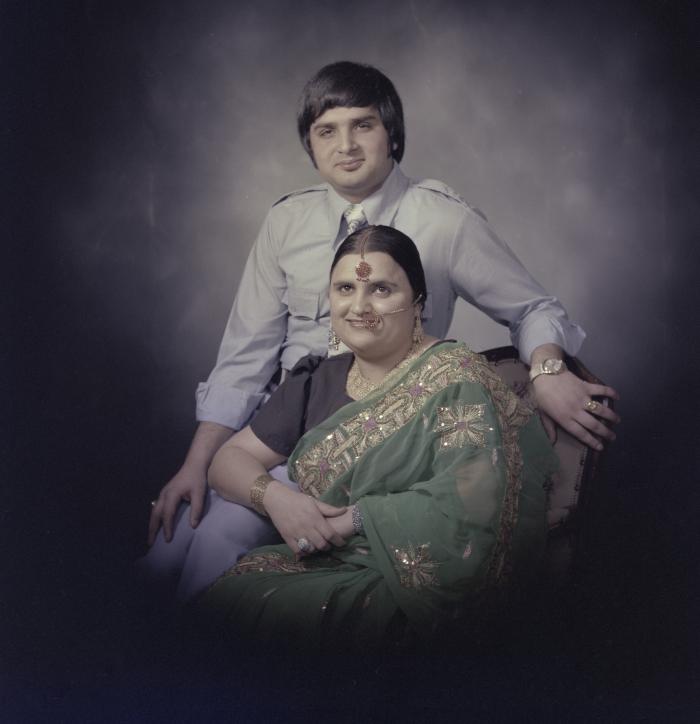 [Group portrait of Raj Dhaliwal and an unidentified woman]