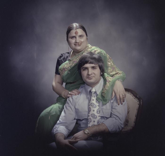 [Group portrait of Raj Dhaliwal and an unidentified woman]