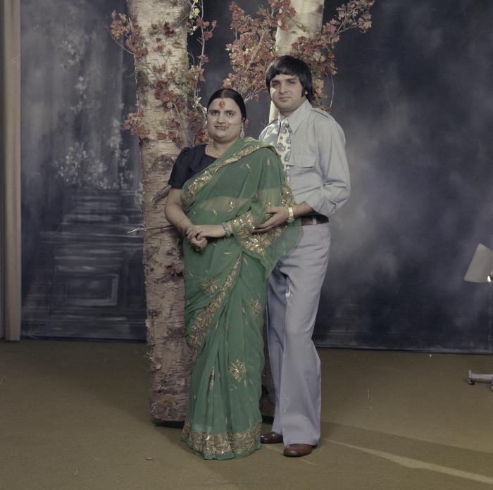 [Group portrait of Raj Dhaliwal and an unidentified woman]