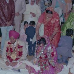 [Photo of the wedding guests at Narwal Sidhu's wedding]