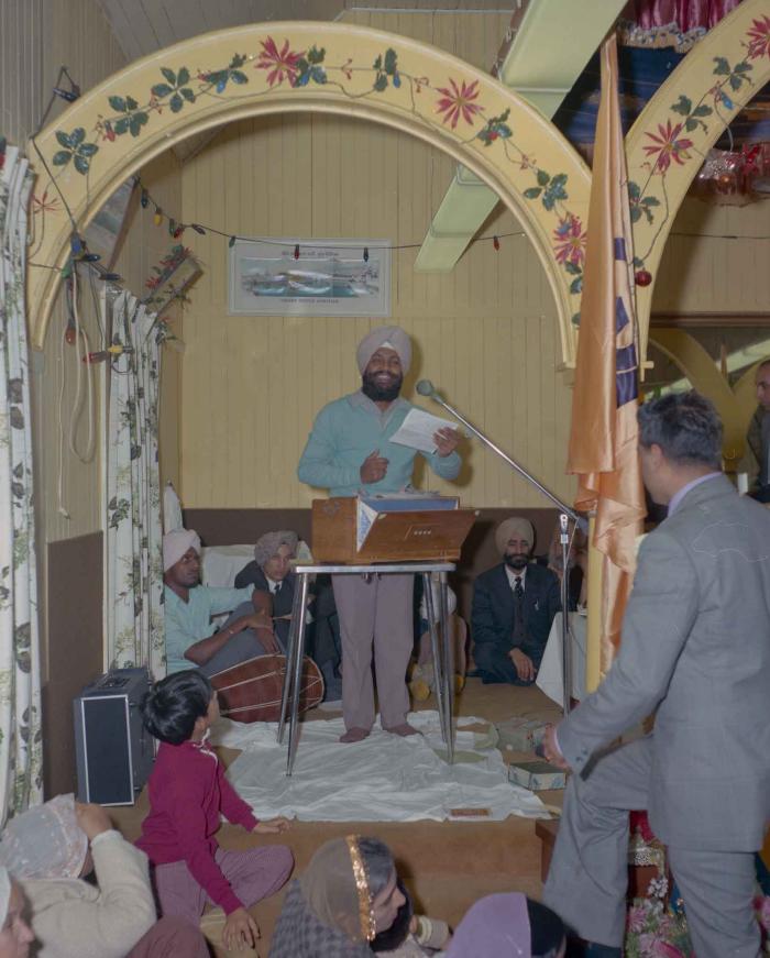 [Photo of an unidentified man in the Gurdwara]