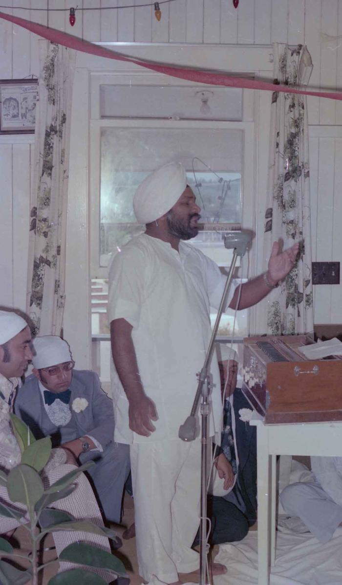 [Photo of an unidentified man in the Gurdwara]