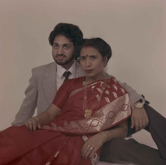 [Group portrait of Anju Dhatt and Ashwani Dhaswan]