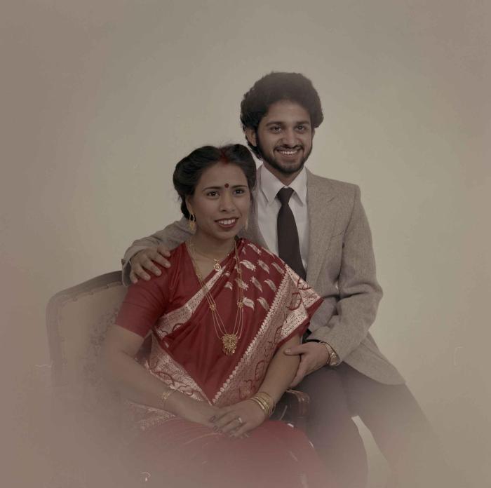 [Group portrait of Anju Dhatt and Ashwani Dhaswan]