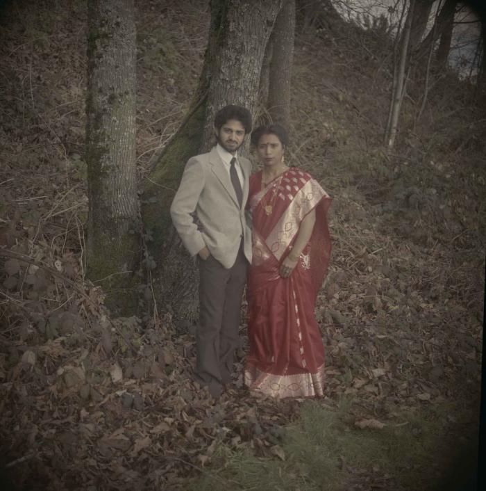 [Group portrait of Anju Dhatt and Ashwani Dhaswan]