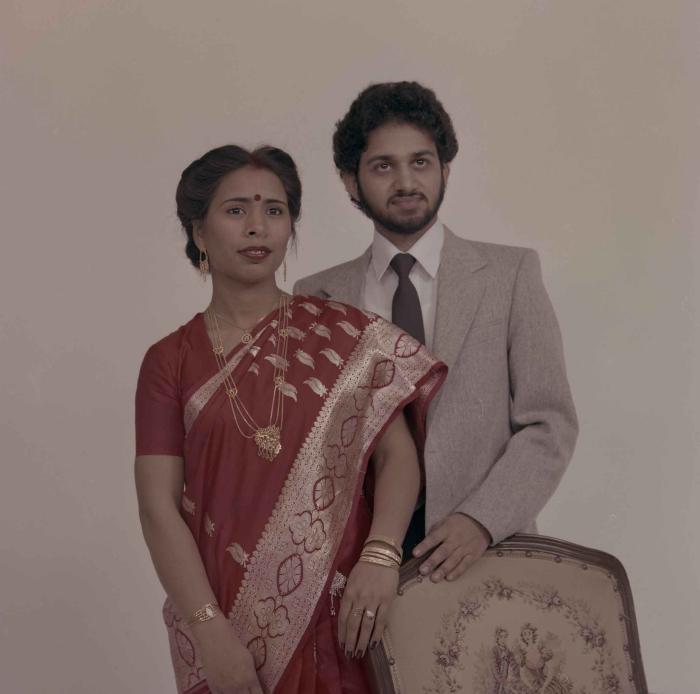 [Group portrait of Anju Dhatt and Ashwani Dhaswan]