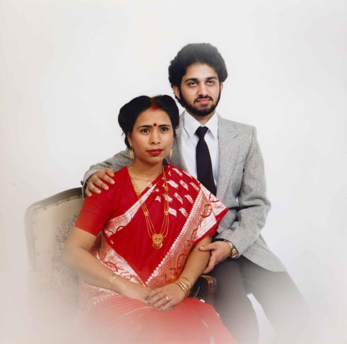 [Group portrait of Anju Dhatt and Ashwani Dhaswan]