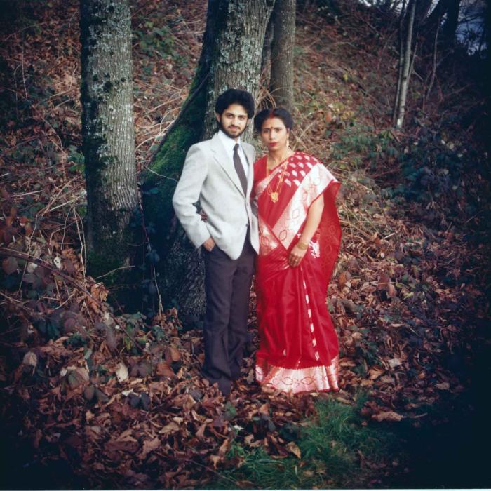 [Group portrait of Anju Dhatt and Ashwani Dhaswan]