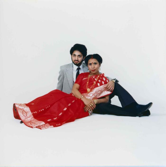 [Group portrait of Anju Dhatt and Ashwani Dhaswan]
