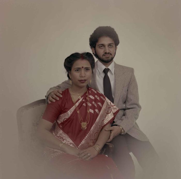 [Group portrait of Anju Dhatt and Ashwani Dhaswan]