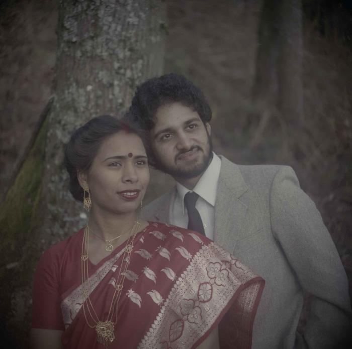 [Group portrait of Anju Dhatt and Ashwani Dhaswan]