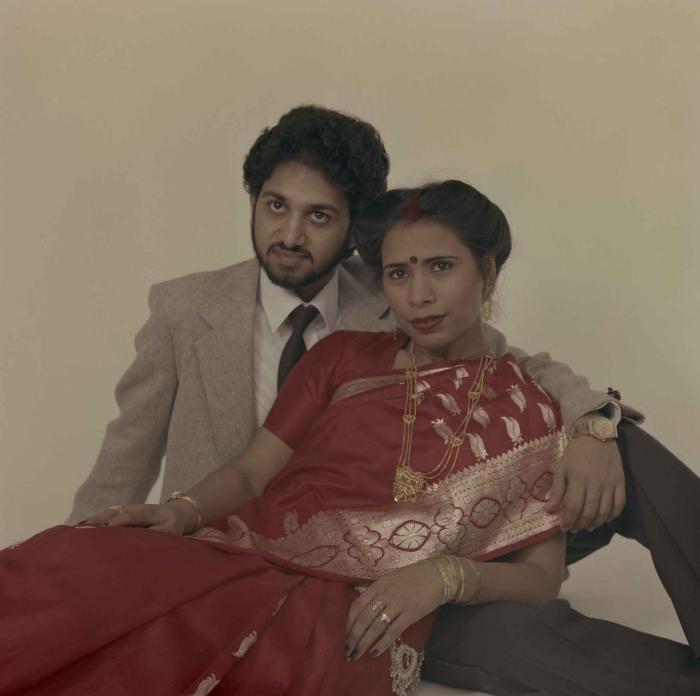 [Group portrait of Anju Dhatt and Ashwani Dhaswan]