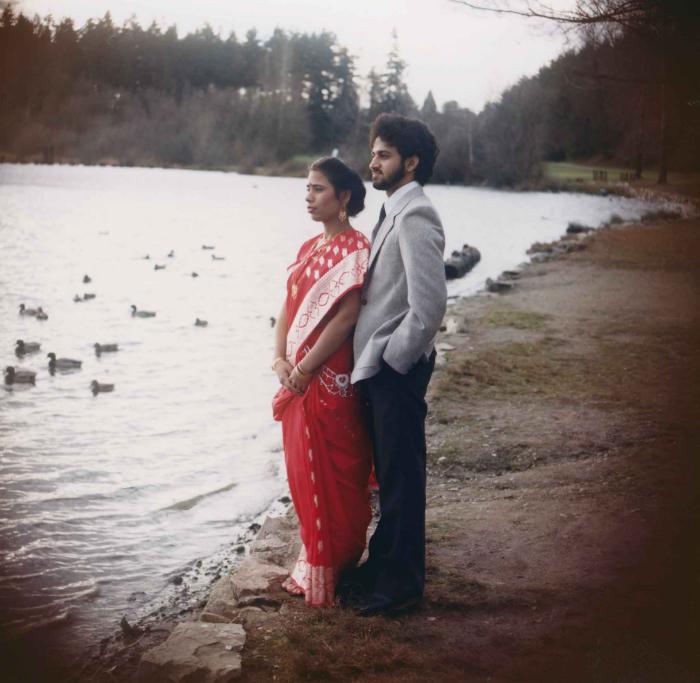 [Group portrait of Anju Dhatt and Ashwani Dhaswan]