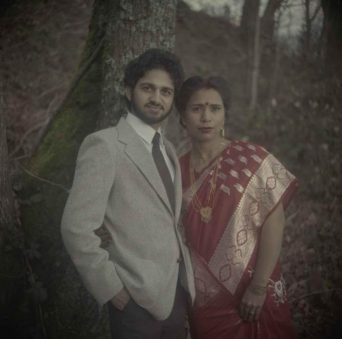 [Group portrait of Anju Dhatt and Ashwani Dhaswan]