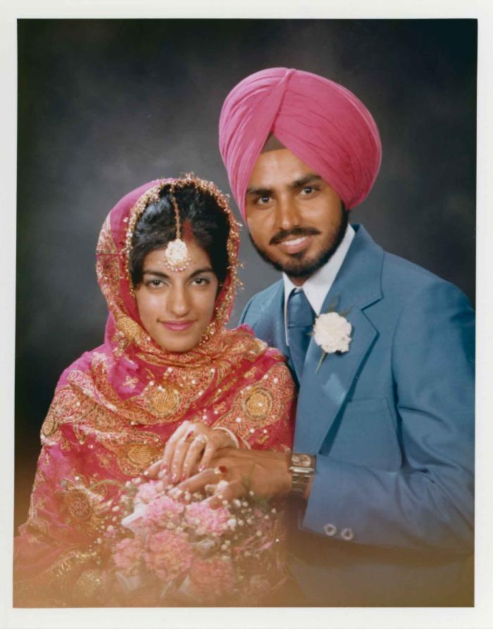 [Group portrait of Bhagwant S. Grewal and Cindy K. Gill]