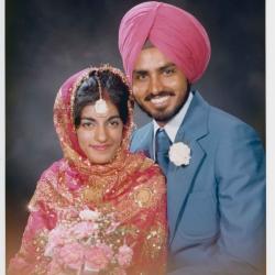 [Group portrait of Bhagwant S. Grewal and Cindy K. Gill]