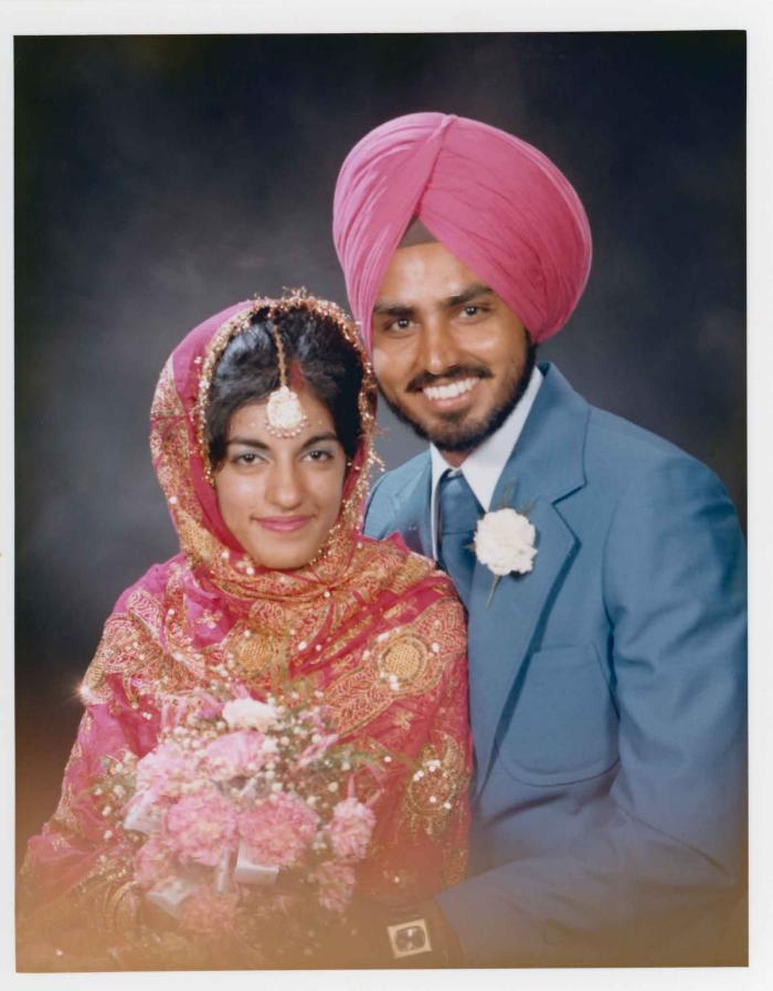 [Group portrait of Bhagwant S. Grewal and Cindy K. Gill]