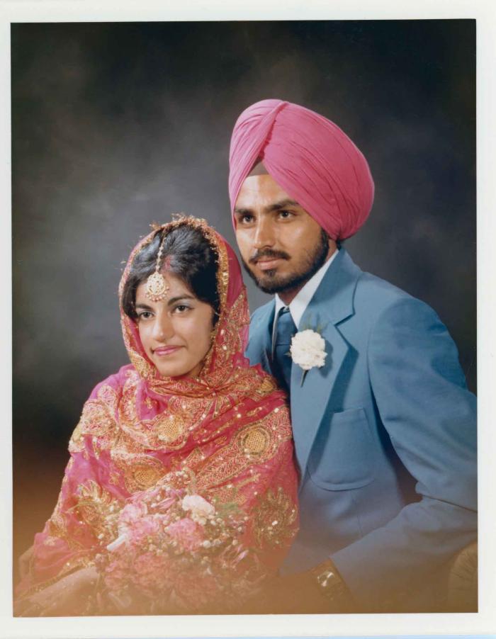 [Group portrait of Bhagwant S. Grewal and Cindy K. Gill]