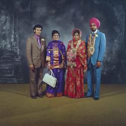 [Group portrait of Bhagwant S. Grewal, Cindy K. Gill, an unidentified man and an unidentified woman]