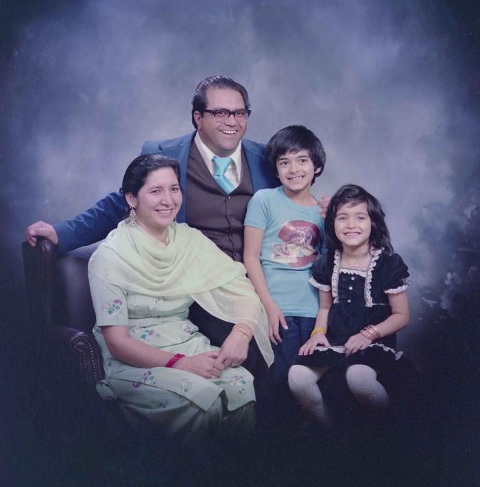 [Group portrait of Gill family]