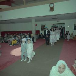 [Photo of the wedding party in the Gurdwara]