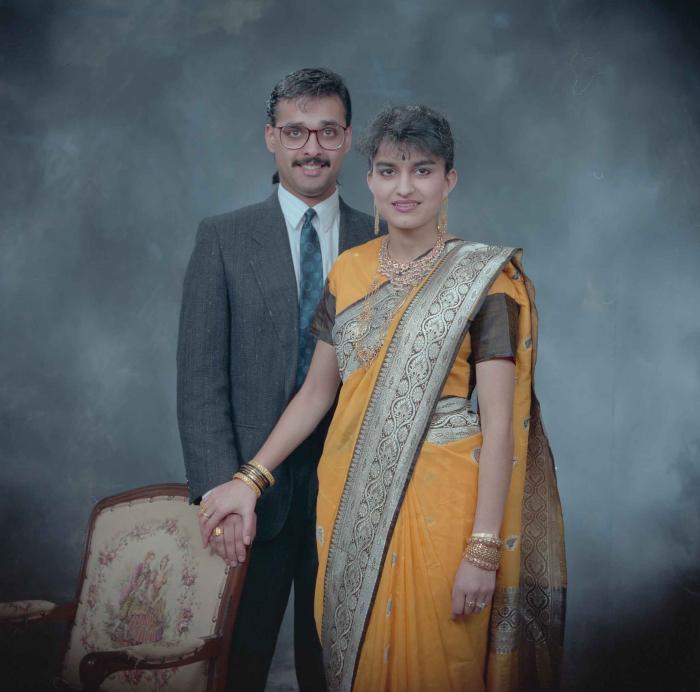 [Group portrait of Wendy Grewal and Harjinder Gill]